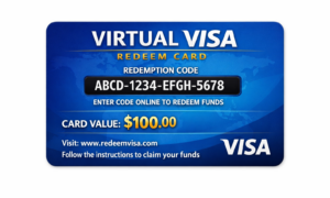Virtual Visa Redeem Card